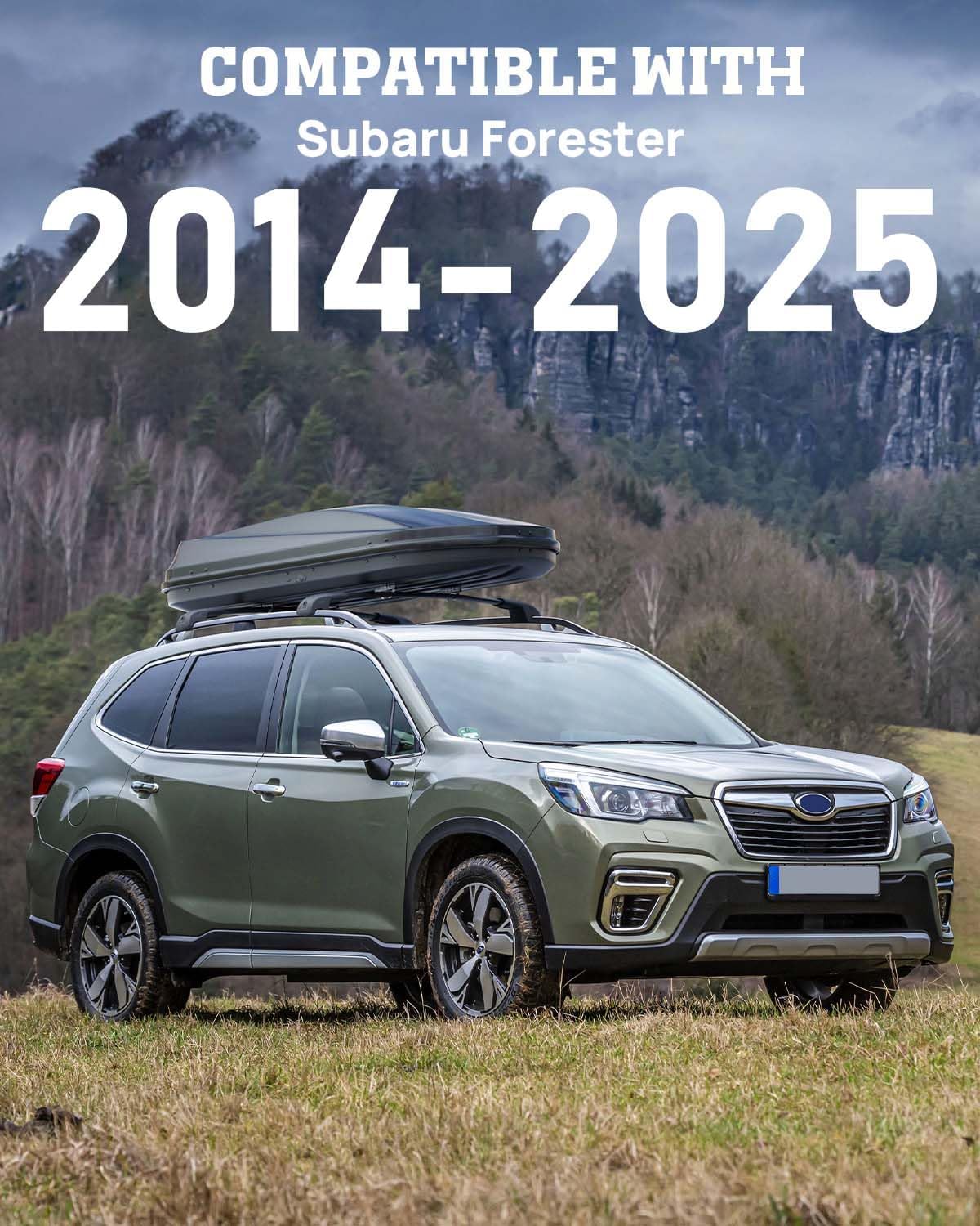 Lockable Car Roof Rack Cross Bars Compatible with Subaru Forester 2014-2025, Aluminum Cross Bar for Rooftop Cargo Carrier Luggage Kayak Canoe Bike Snowboard - Image 2