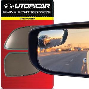 Utopicar Convex Blind Spot Mirrors 2 Pack - OEM Car Side Mirror Blindspot Eliminator Automotive Exterior Accessories - Adjustable Blind Spot Mirror - Universal Fit