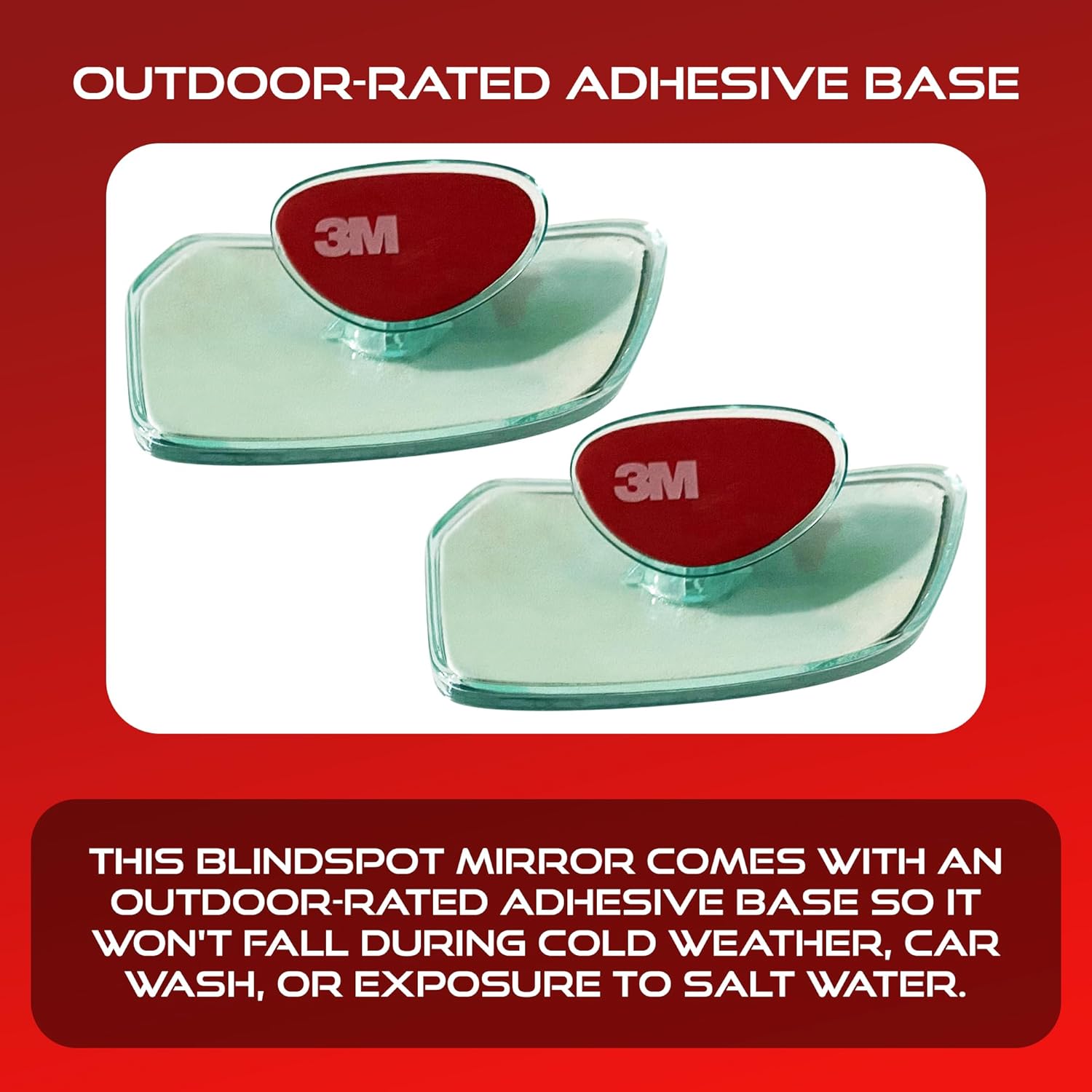 Utopicar Convex Blind Spot Mirrors 2 Pack - OEM Car Side Mirror Blindspot Eliminator Automotive Exterior Accessories - Adjustable Blind Spot Mirror - Universal Fit - Image 5